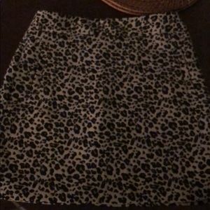 Leopard loft skirt